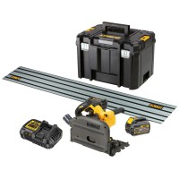 Dewalt DCS520T2 54V XR FLEXVOLT Cordless Plunge Saw - 2 x Batteries And Fast Charger with 1.5m Guide Rail £669.95